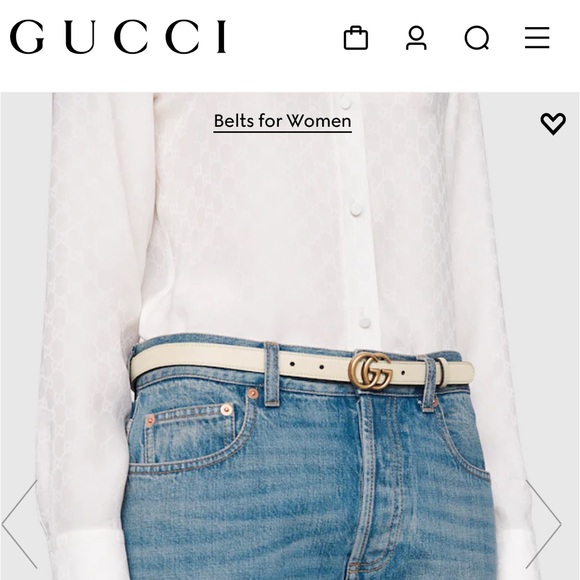 Authentic Gucci GG MARMONT THIN BELT - Picture 3 of 5